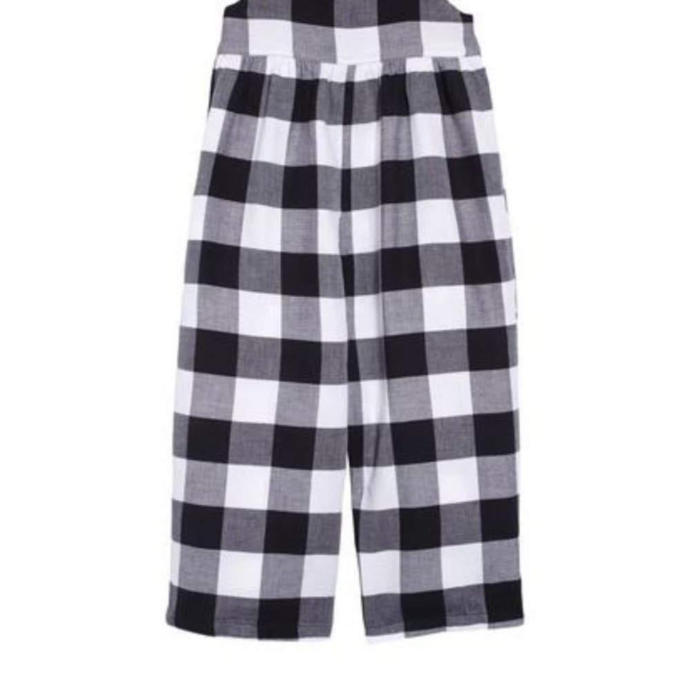 NEW! STEM Gingham Check Cotton Jumpsuit in GINGHAM (8) - Picture 3 of 4